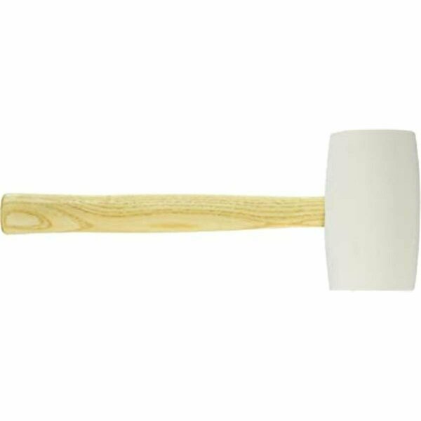 Pinpoint 32 oz Rubber Mallet Hammer with White Head & Hardwood Handle PI3315644
